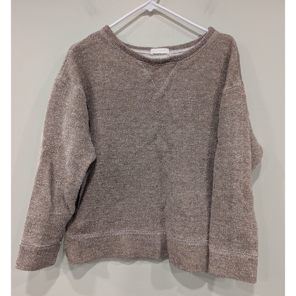 CP Shades Brown Long Sleeve Cotton Wool Blend Pullover Size XS